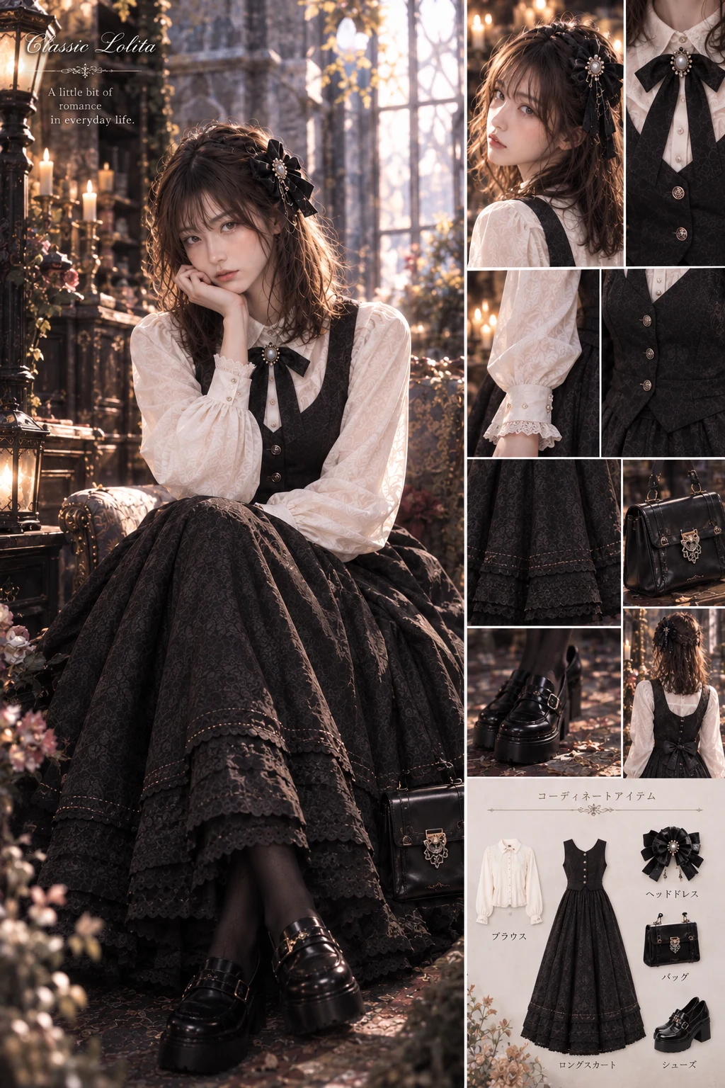 Classic Lolita｜飾りすぎない、クラシカル